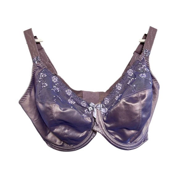 Elomi 38GG suzie EL8090 plunge unlined underwire plus size bra lace full support - Picture 1 of 7